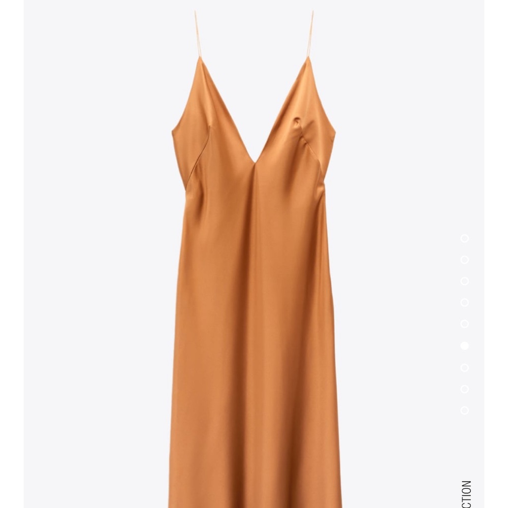 Fall Satin Effect Dress